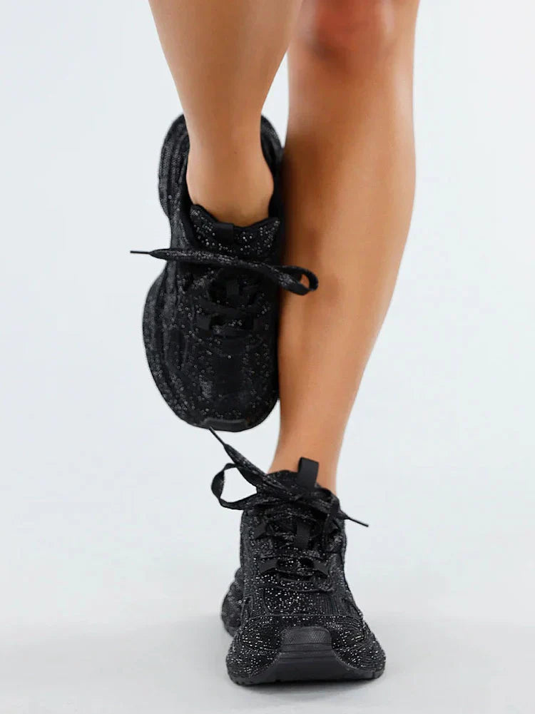 Rhinestone Glitter Sneakers