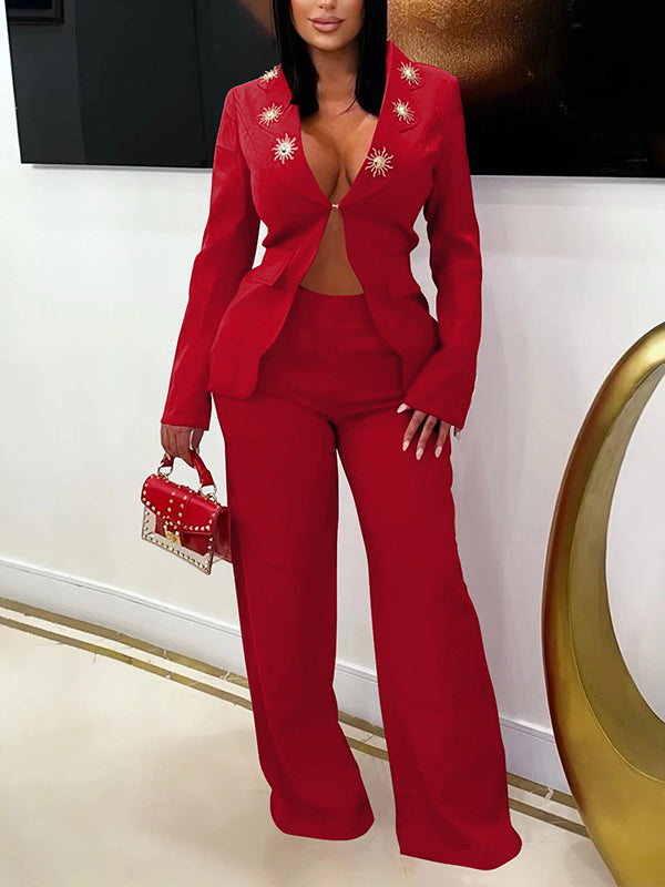Ensemble blazer et pantalon Sun