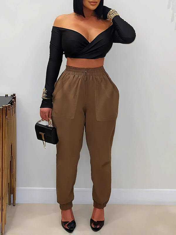 Einfarbige Jogginghose