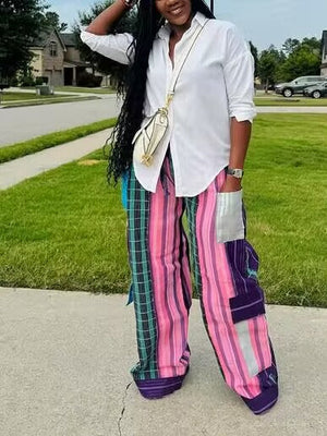 Bedruckte Combo-Cargohose – Ausverkauf