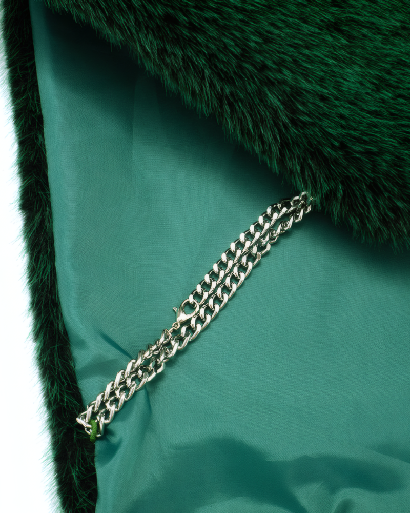 HEADED TO ASPEN SLEEVELESS FUR TOP