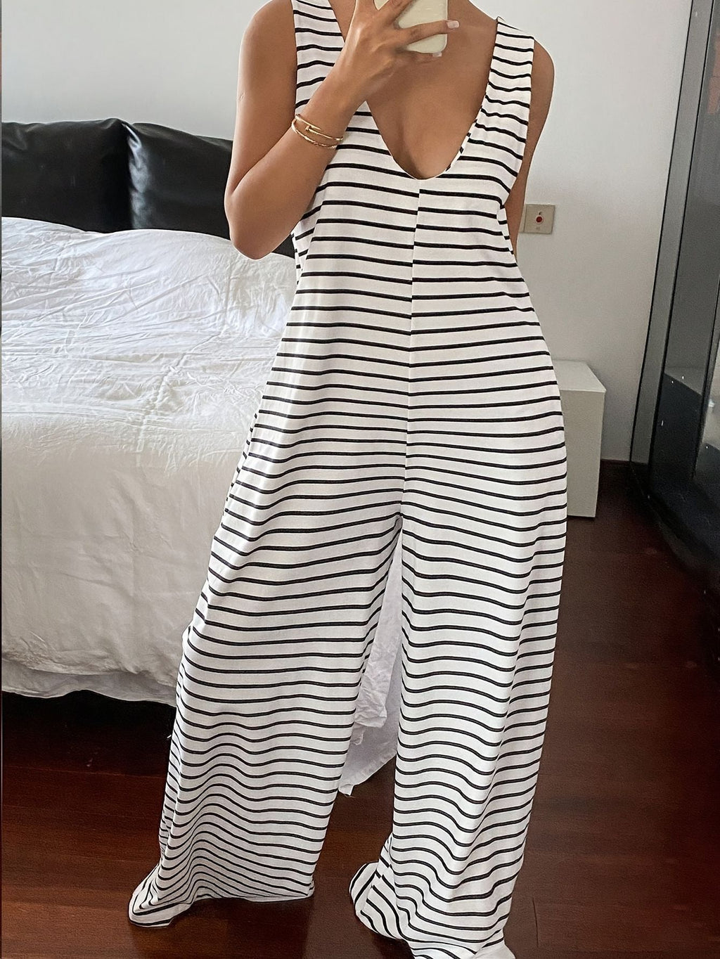 Strapless Lace-Up Jumpsuit for Summer Club Wear