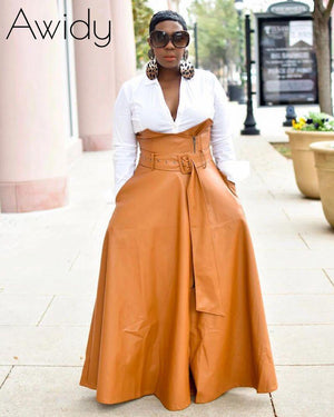 Boujee Farrah Leather Skirt