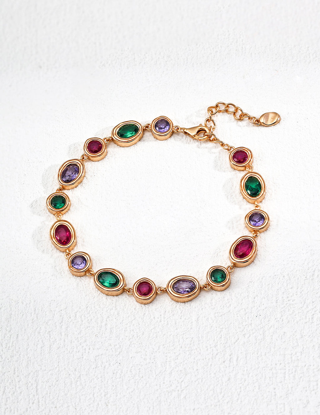 Colorful Zirconia Palace Collection Bracelet Earrings