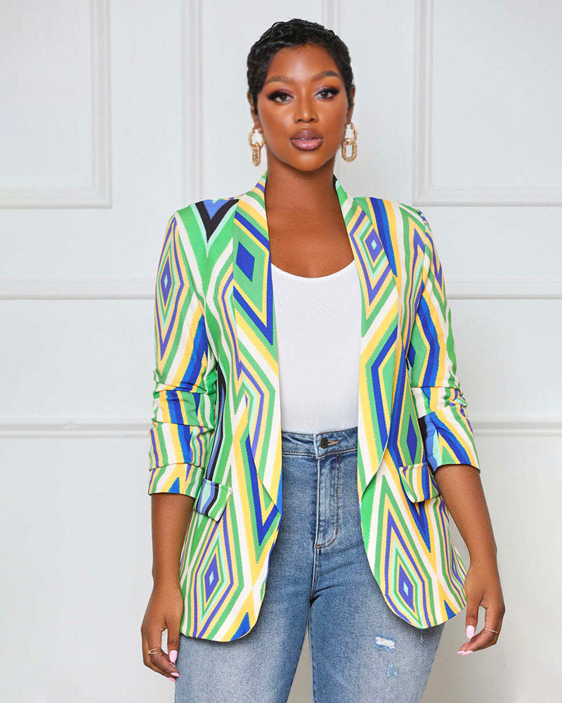 Turn Heads Blazer Light Green