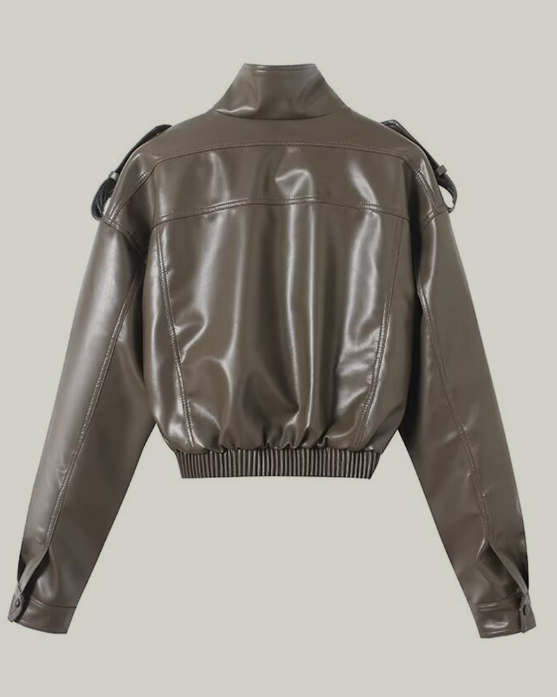 Essential Faux Leather Jacket