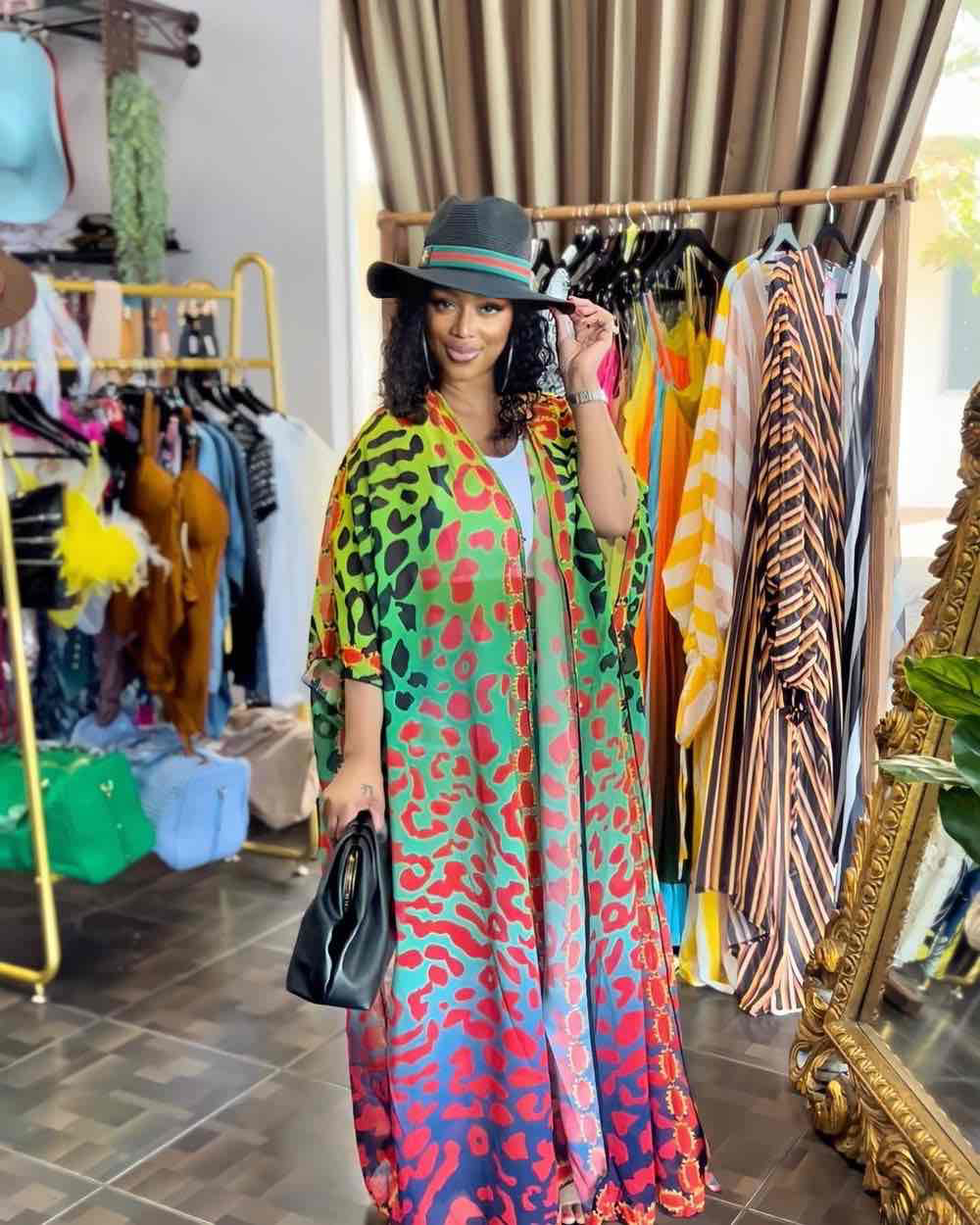 Paradise Mama Kaftan Green