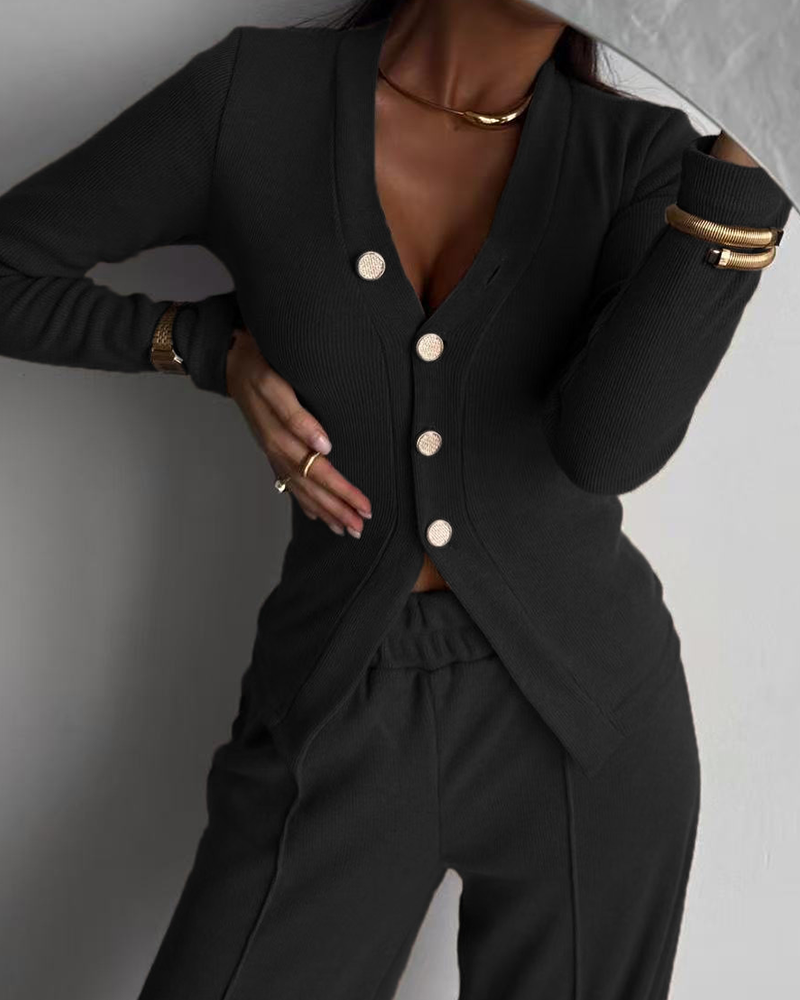 Relaxed Refinement Knit Set