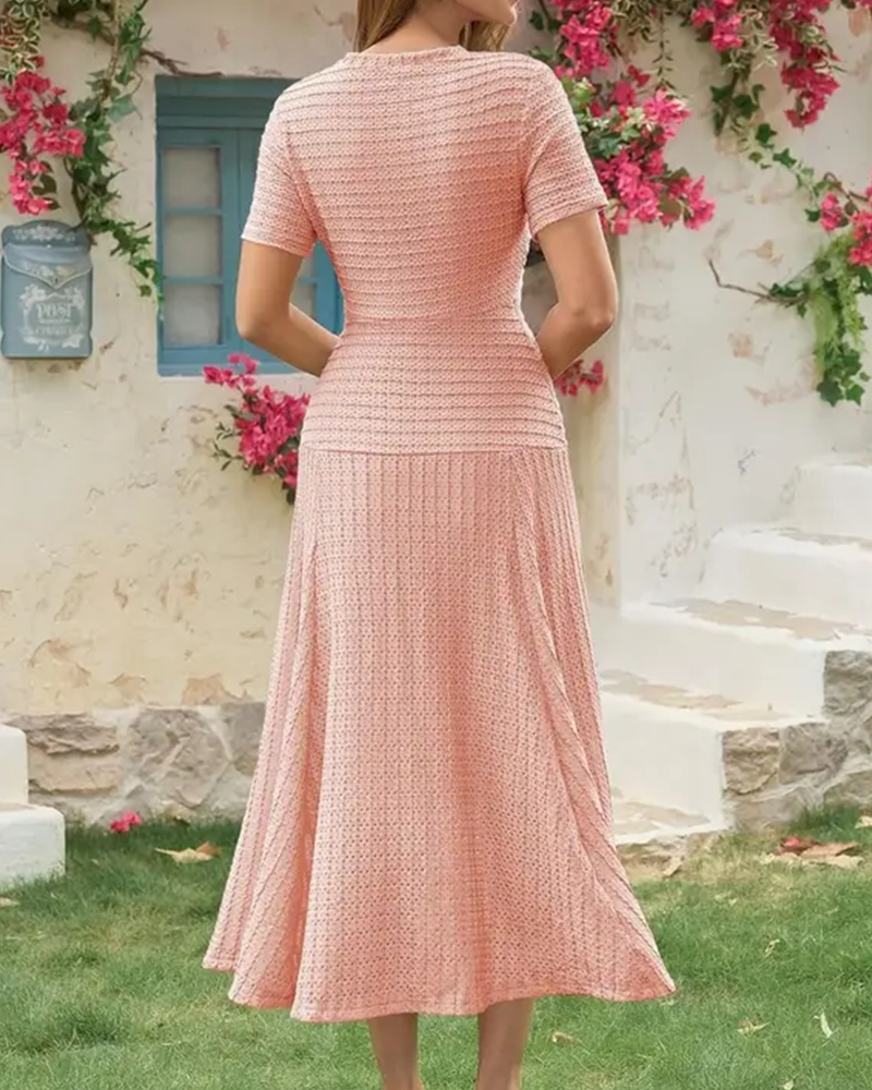 The Textured Edit Midi Dress