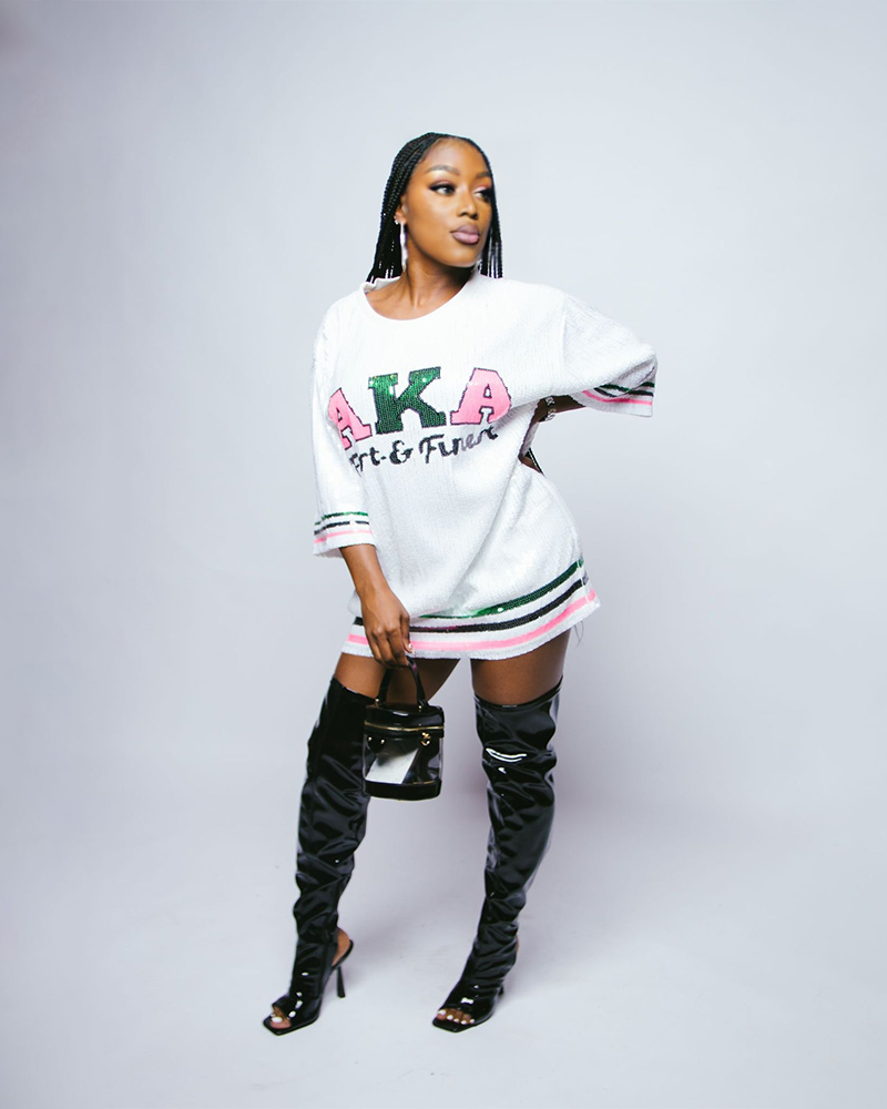 AKA Dress White One Size Fits Up to 2XL