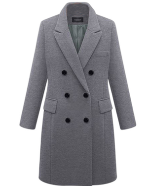 Power Move Double-Breasted Coat