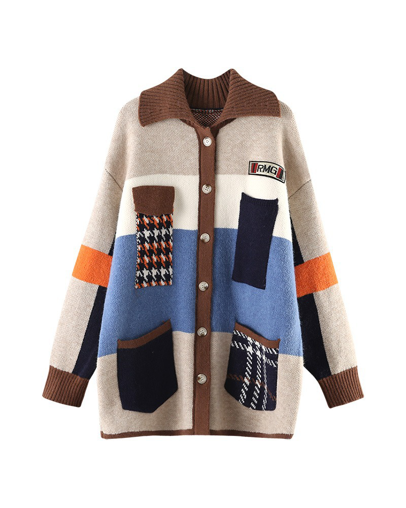 Act Bad Cardigan Sweater OneSize Khaki