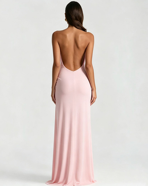 Open Back Elegance Maxi Dress