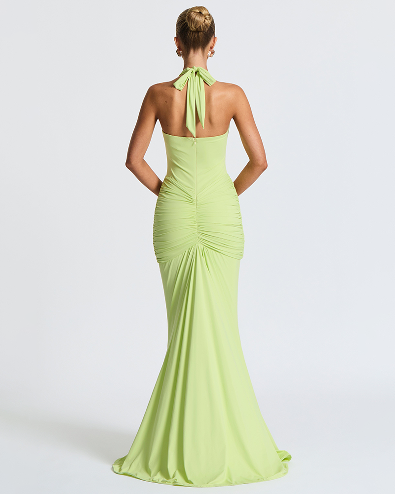 Ribbon Flow Evening Dress