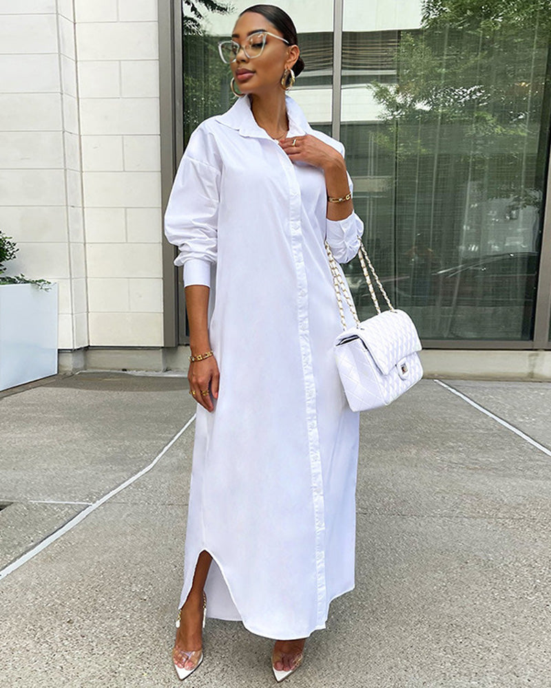 ARYA SHIRT DRESS WHITE