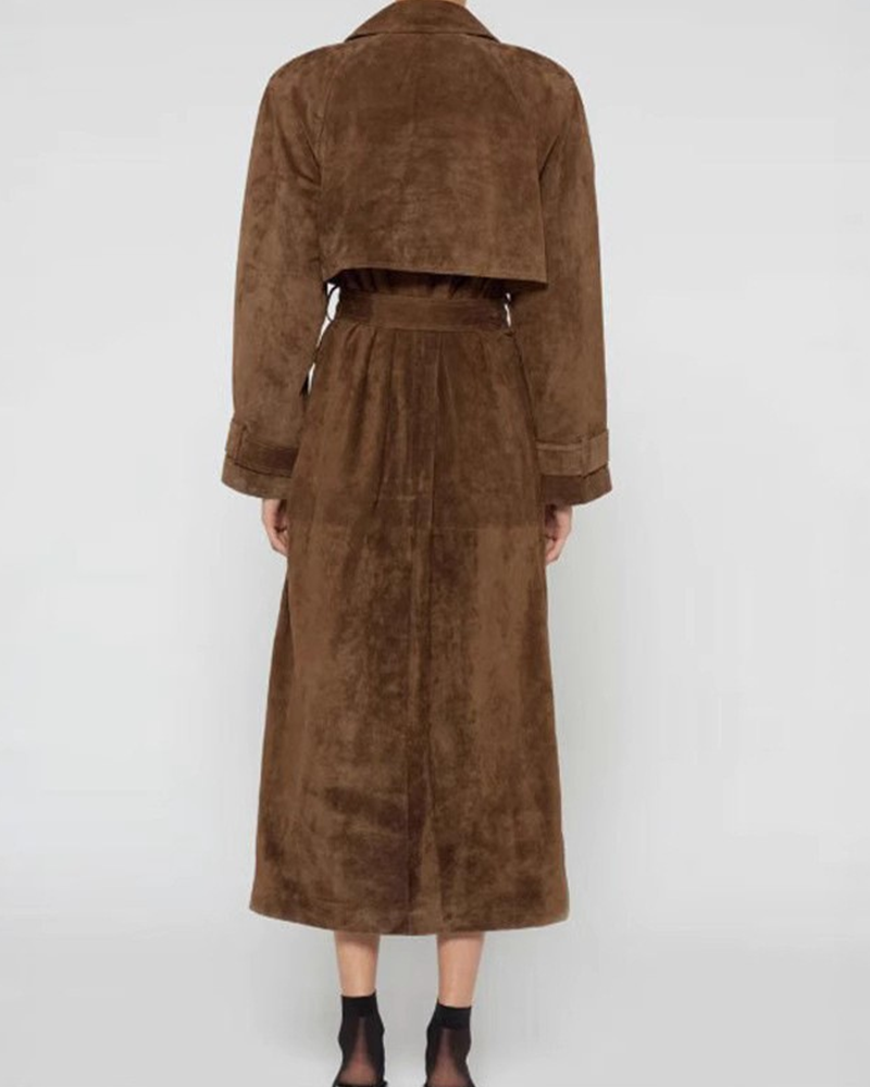 Vintage Grace Waist Tie Trench Coat