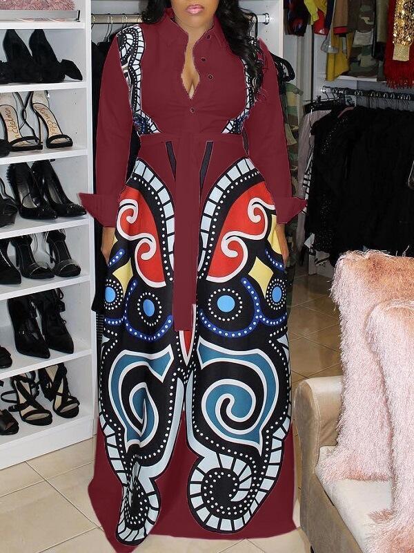 Robe à imprimé papillon