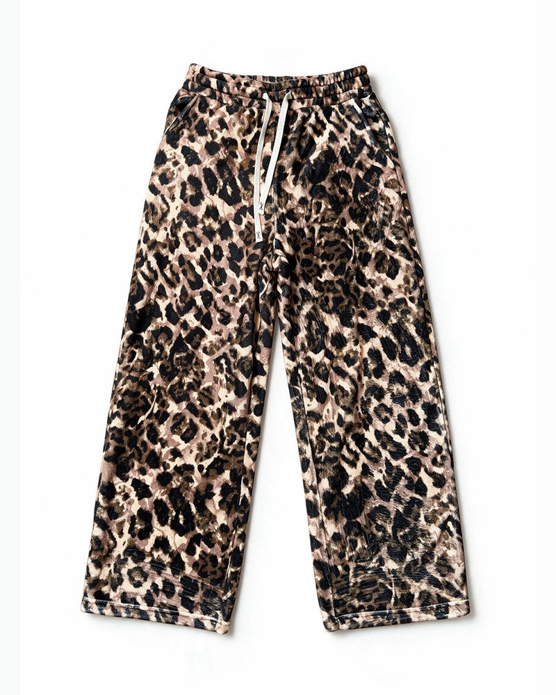 Unisex Leopard Relaxed Fit Pants