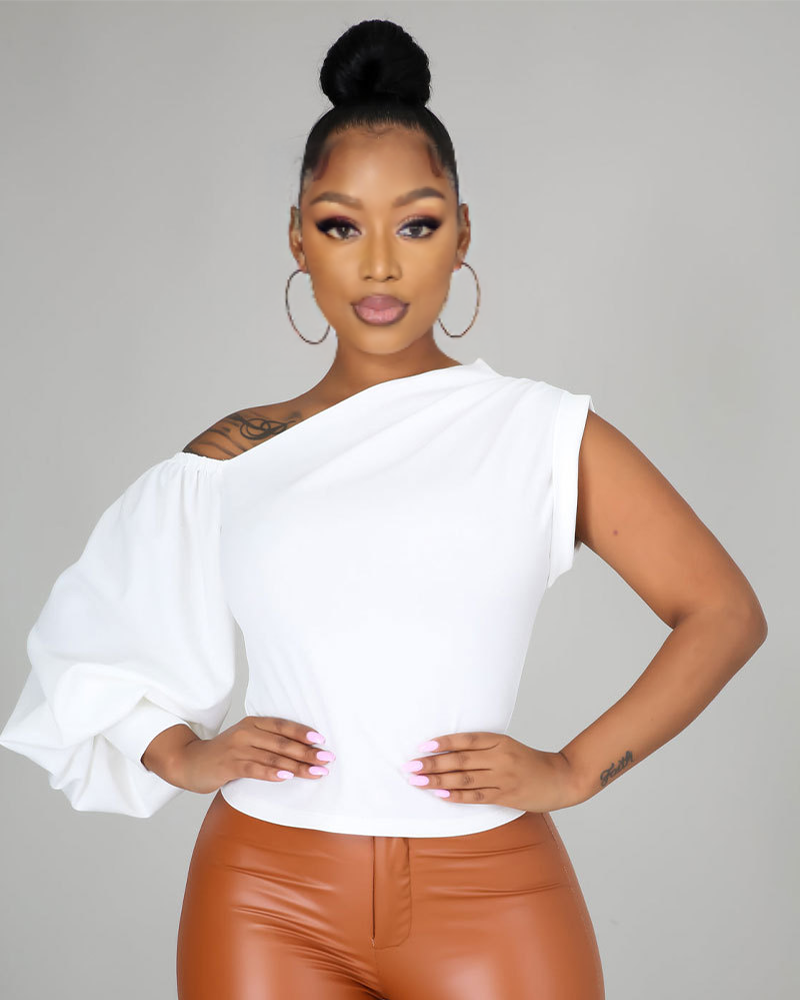 Too Blessed Top White