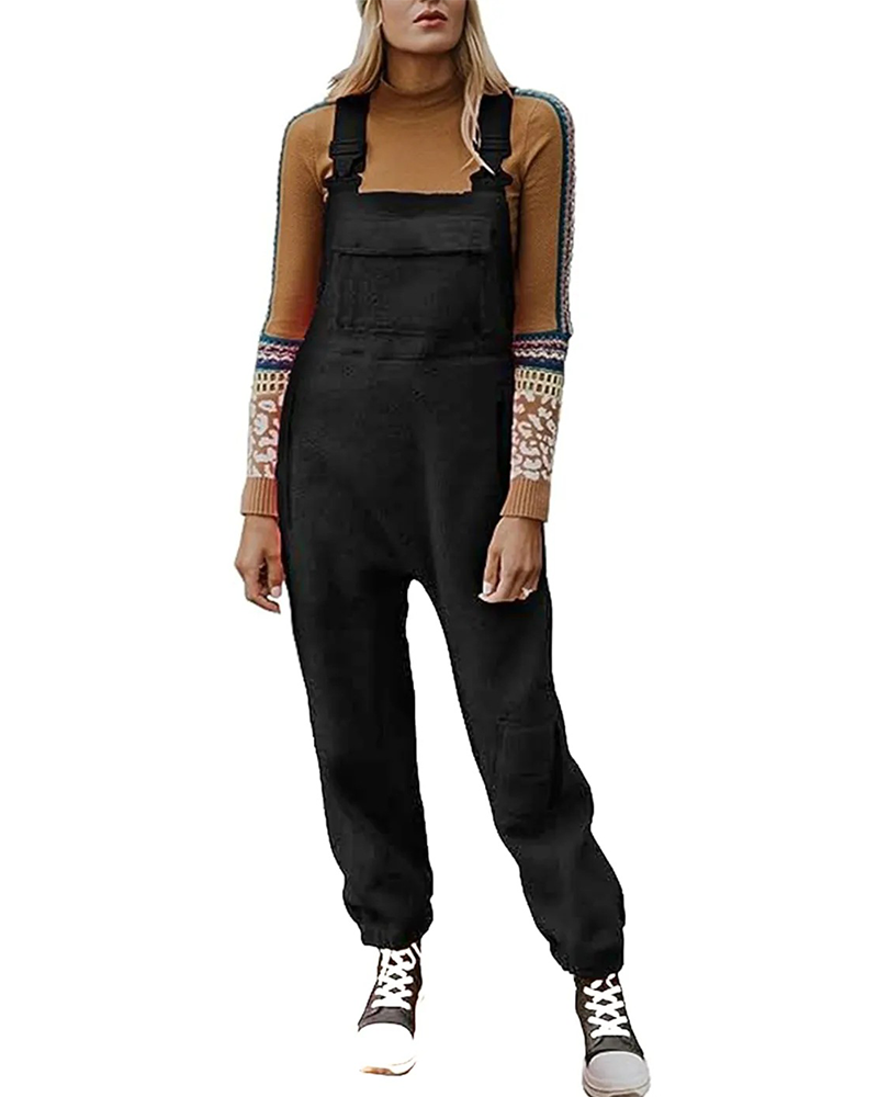 Fleece Overalls