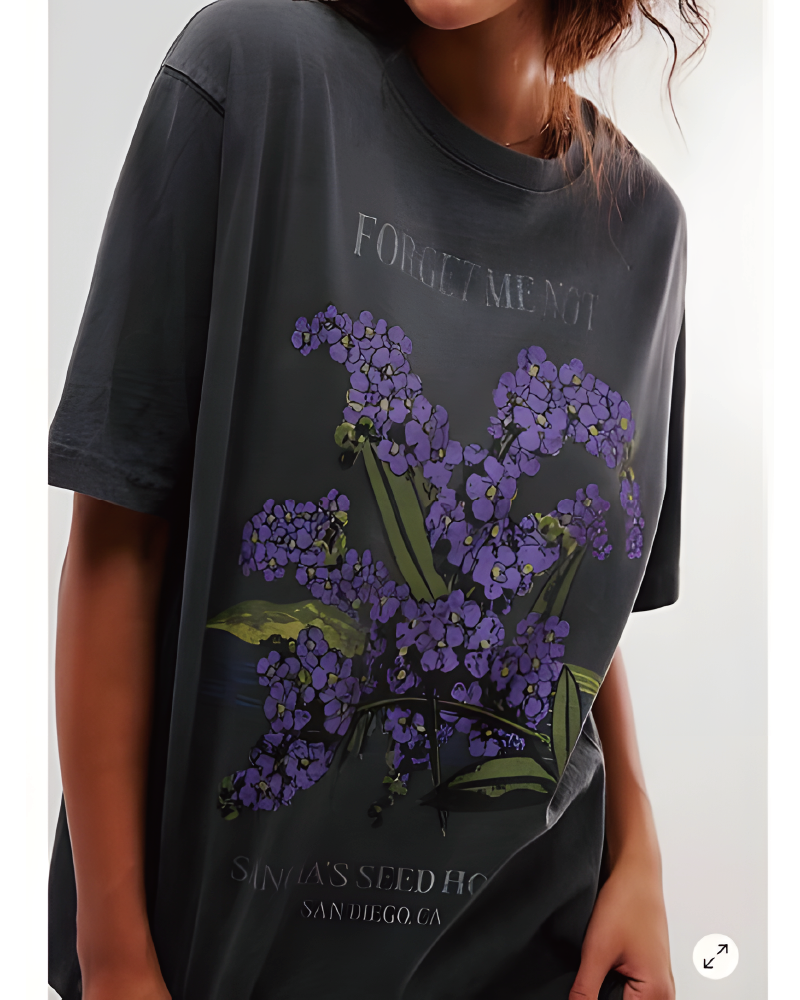 Harvest Vintage Wash Tee Purple