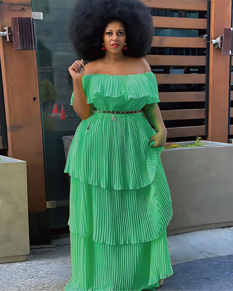 Elizah Dress Green