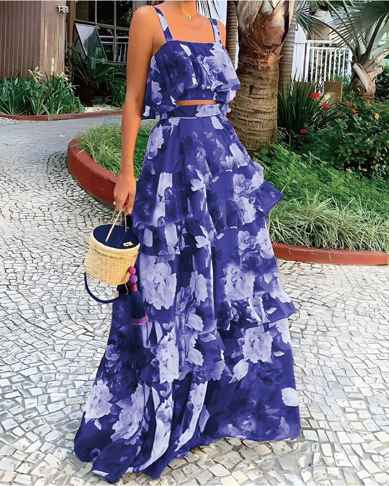 Brings Me Joy Skirt Set Purple