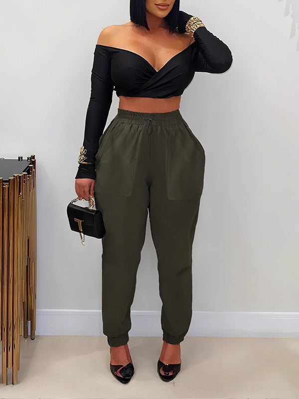 Einfarbige Jogginghose