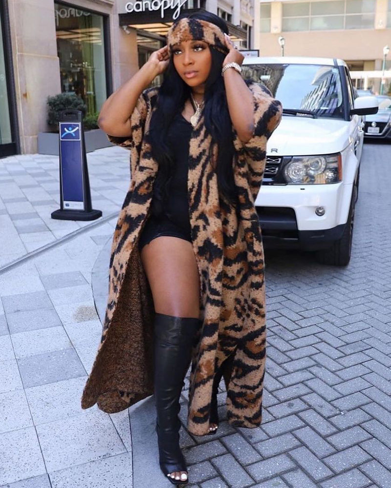 LUXE IN LEOPARD CARDIGAN SET