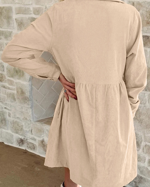 Fall in Corduroy Dress