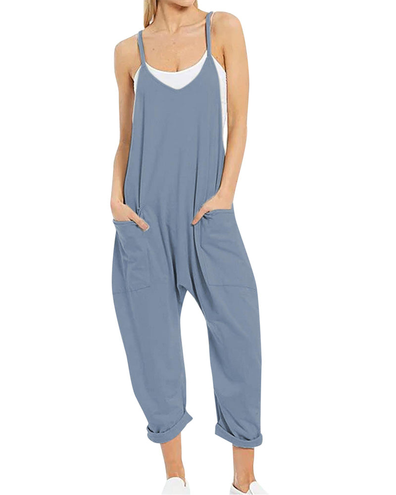 Big Pockets Jumpsuit BLUE