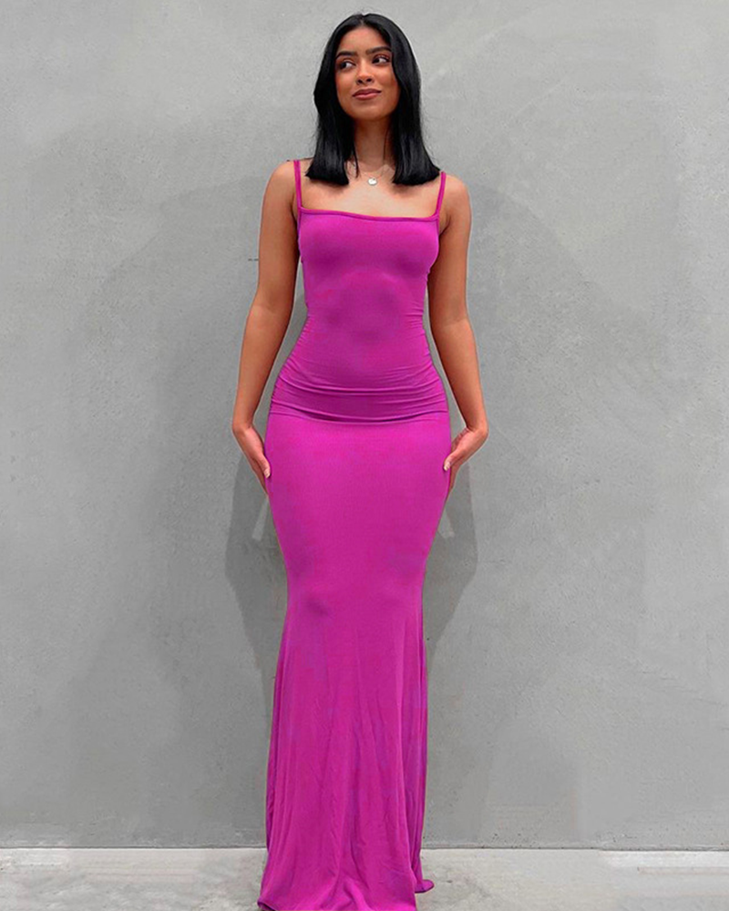 The Sunset Vinyl Slip Dress