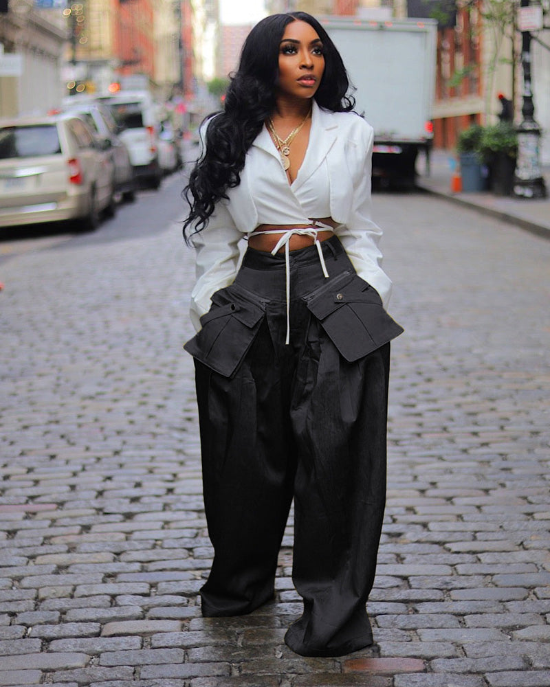 Let's Brunch Cargo Pants BLACK