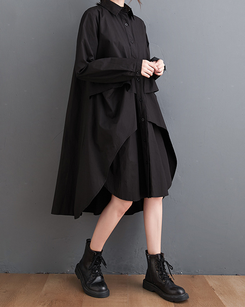 Soft Coast Silhouette Shirt Dress