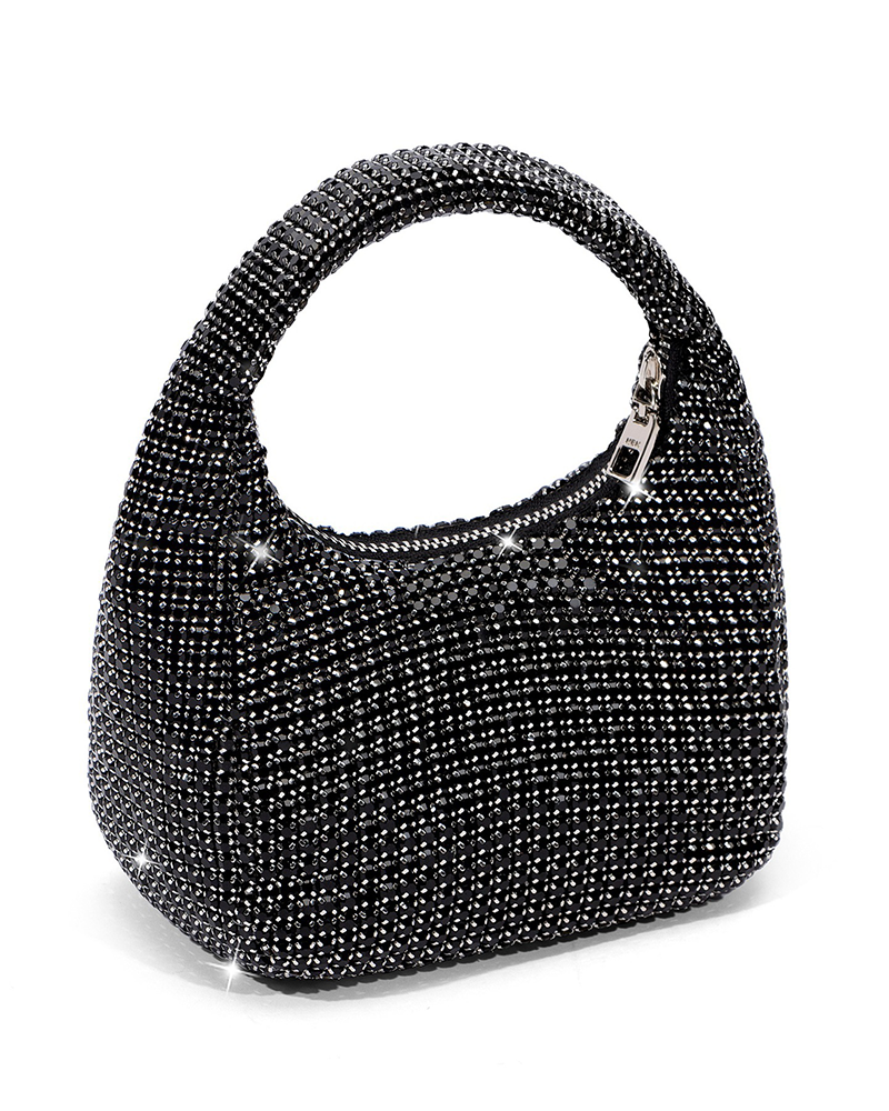 Shimmer shoulder bag (Short) OneSize Black