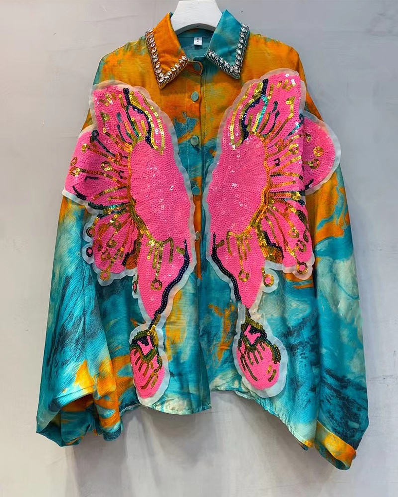 Butterfly TOP ONESIZE BLUE