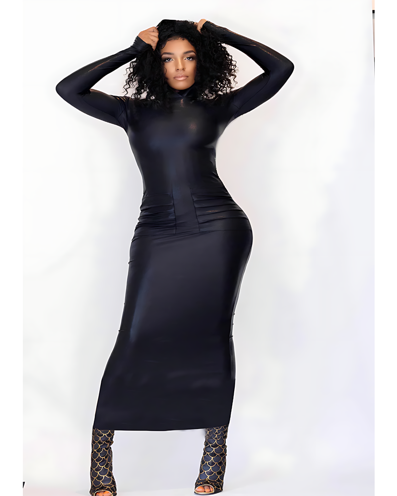 Embracing Natural Beauty Dress Black