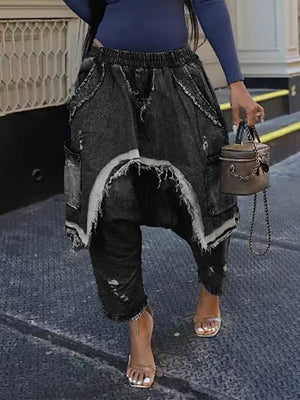 Indiebeautie – Haremsjeans im Used-Look