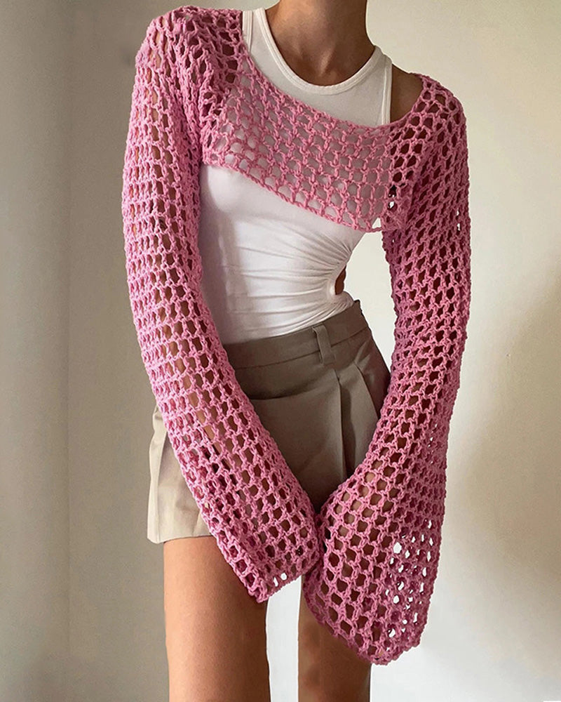 Crochet Crop Top PINK