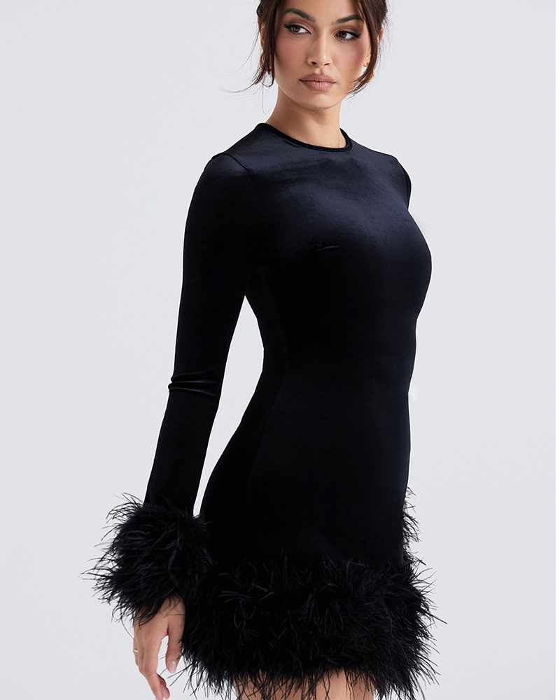 Feather Touch Knit Dress