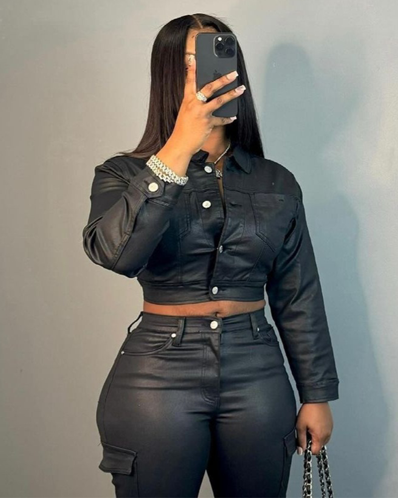 Leather Love Set Top