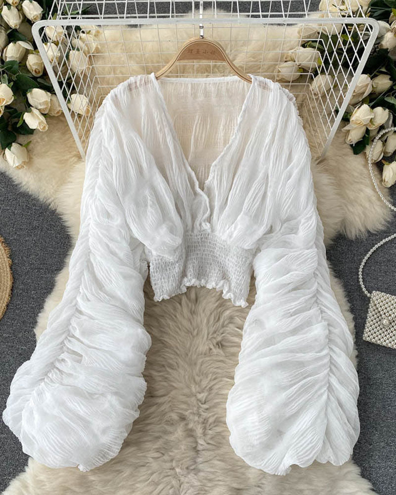 Jazzy Lady Blouse White