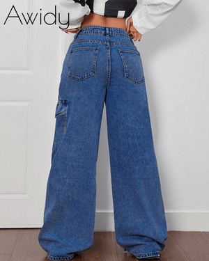 DENIM LOW RISE JEANS WITH BOWS
