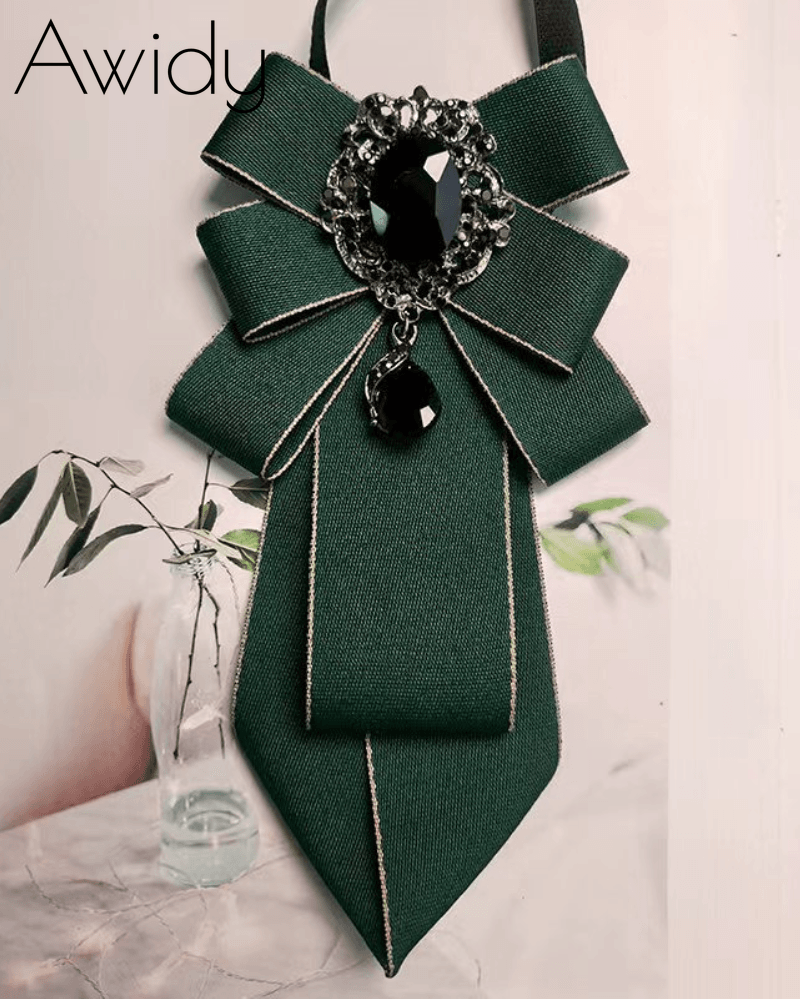 Delicate Bow Brooch Handmade Tie