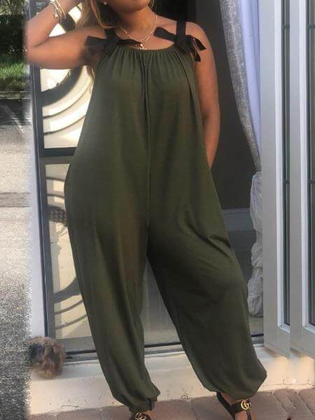 Ärmelloser, lässiger Jumpsuit