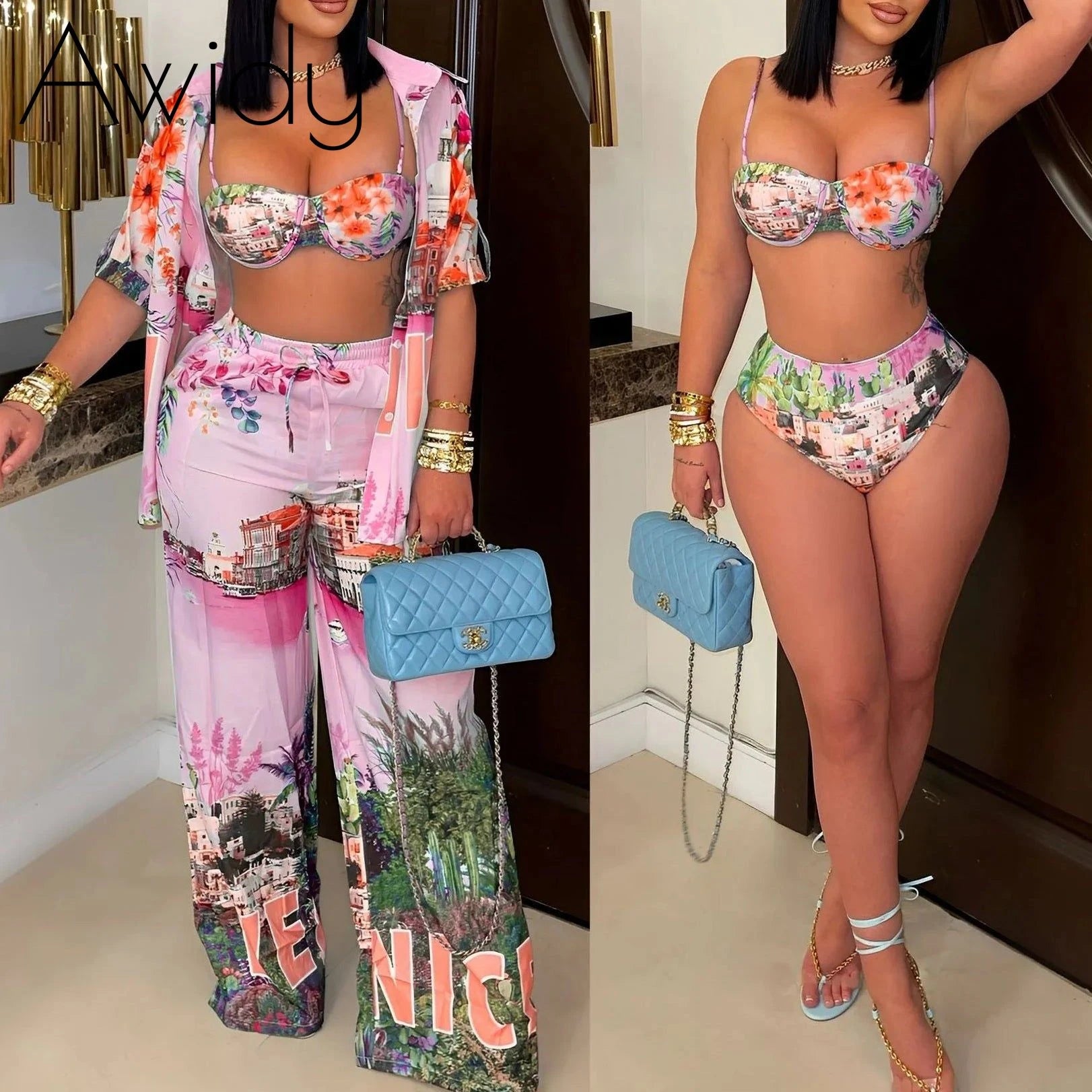 Ensemble quatre pièces imprimé Indiebeautie