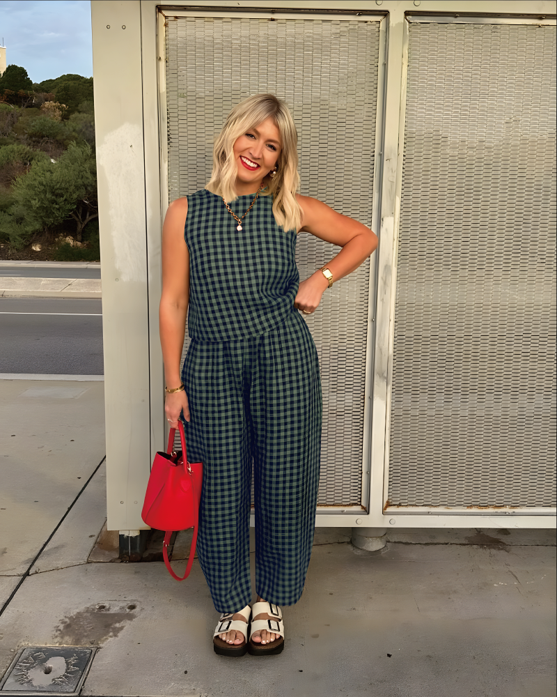 Esme Linen Set Olive XL