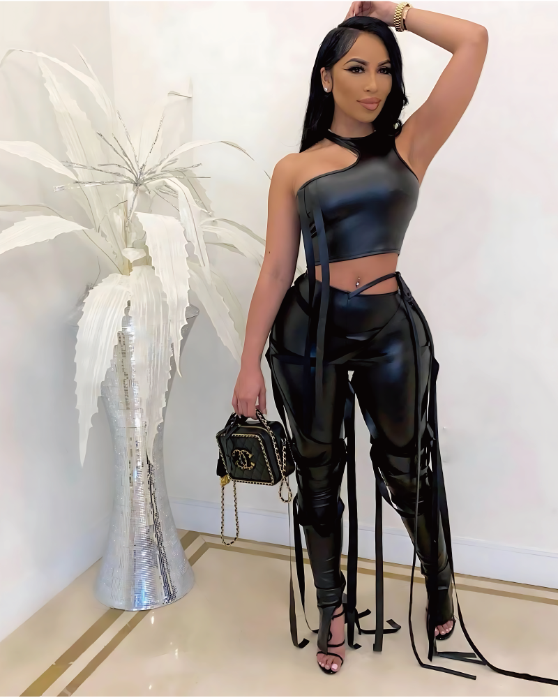 Loving This Moment pant set Black