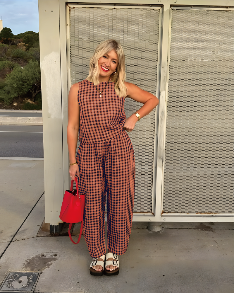 Esme Linen Set Rust M