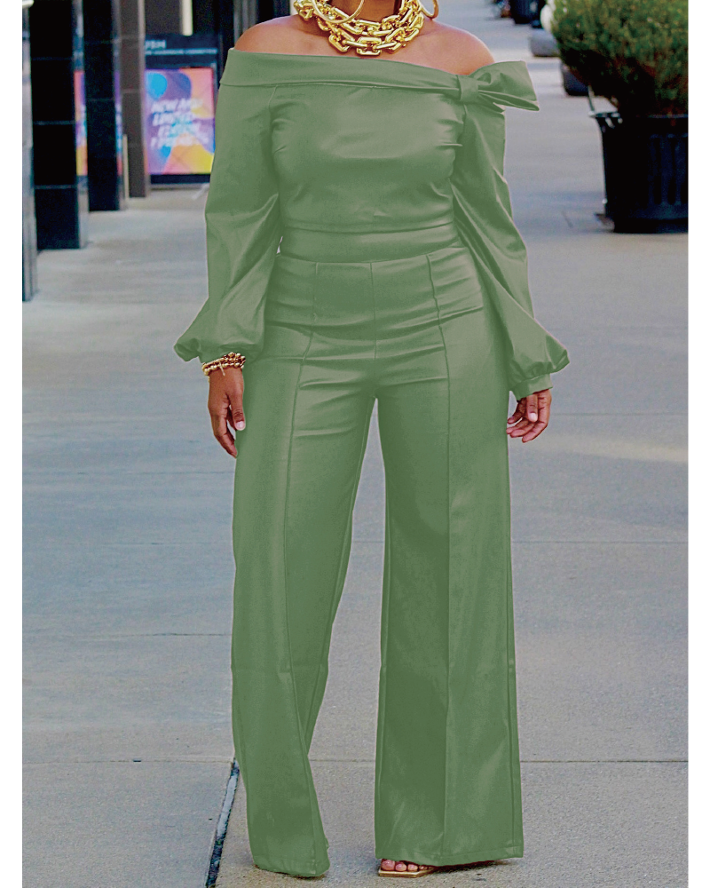 Been Away Pant Set Green